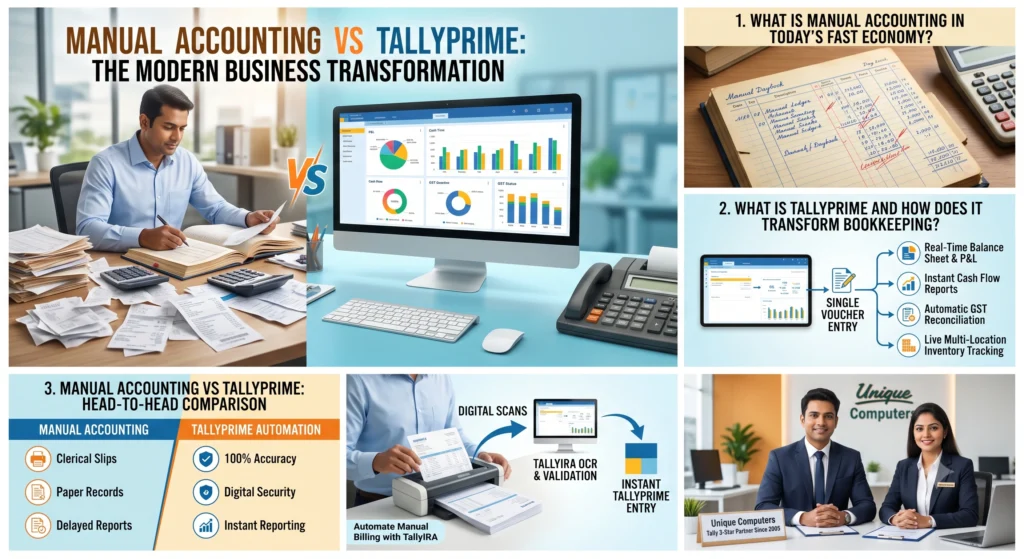Manual Accounting vs TallyPrime